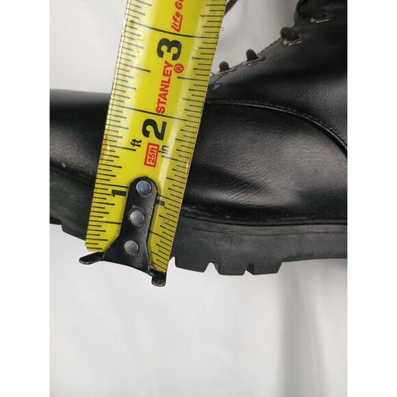 Womens Black Boots Lace & Zipper US Womens 10.5 Measured Torrid main image 2